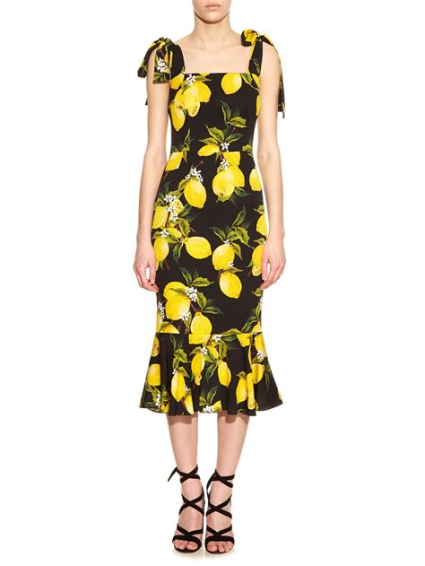 dolce gabbana lemon dress|dolce and gabbana prom dresses.